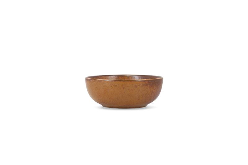 Bowl 16xH6cm dark brown Ovio