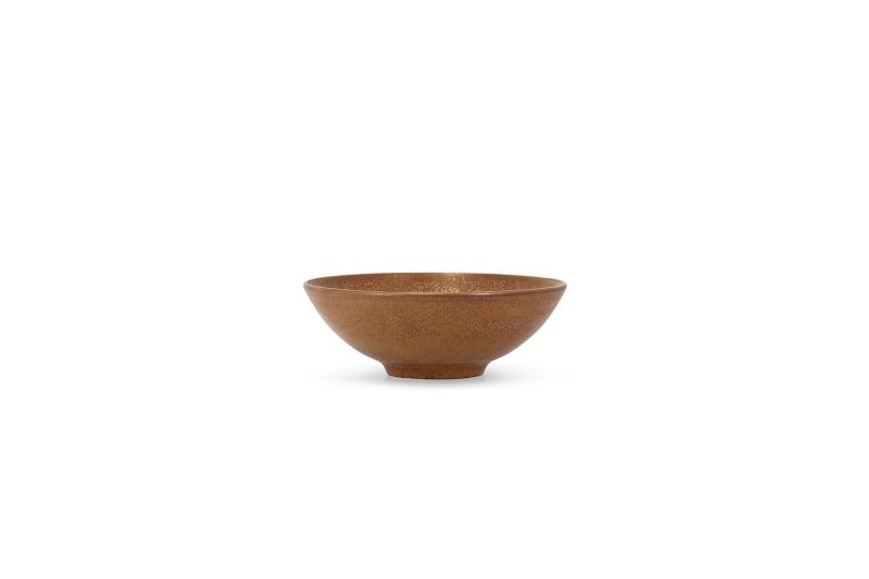 Bowl 21xH5cm dark brown Ovio