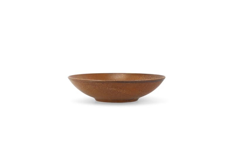 Bowl 26xH4,5cm dark brown Ovio