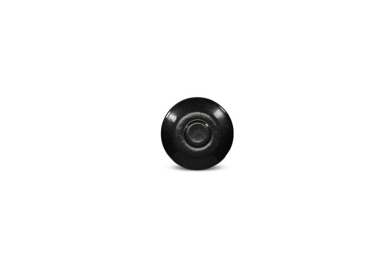Saucer 14cm black Ovio