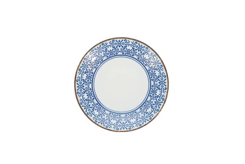 Bowl 25,5xH4,5cm blue Azul
