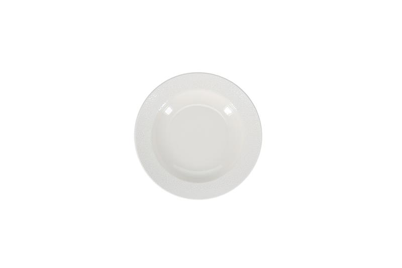 Deep plate 23/17xH4cm white Astro