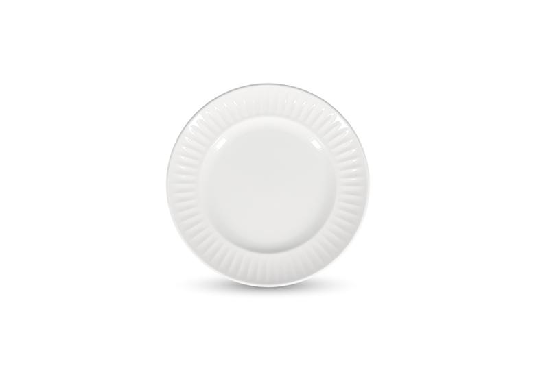 Plate 25cm white Solar