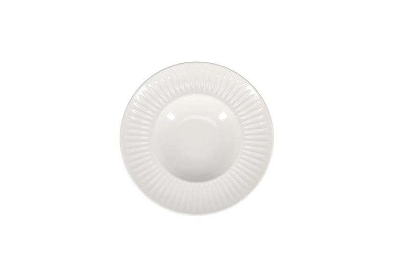 Deep plate 25/14xH4,5cm white Solar