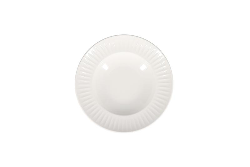 Deep plate 28/18xH5cm white Solar