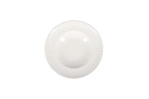 Deep plate 28/18xH5cm white Solar