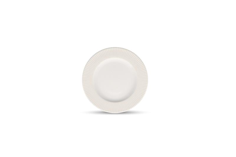 Plate 20/14cm white Solis