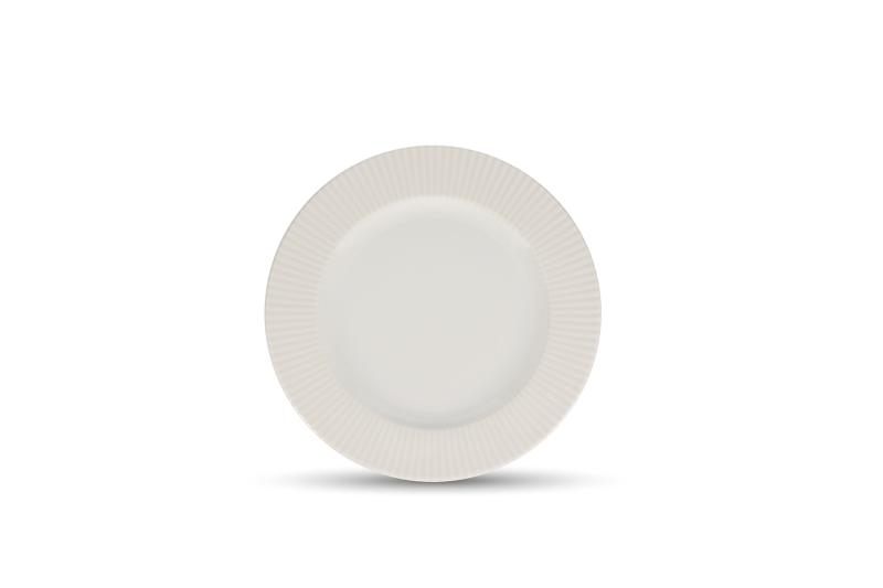 Plate 27/19cm white Solis