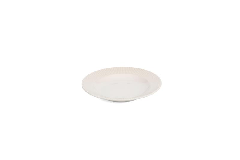 Deep plate 23/17xH4cm white Solis