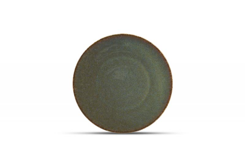 Plate 21cm green Cirro