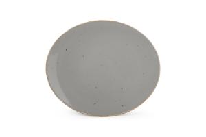 Plate 30,5x26cm grey Collect