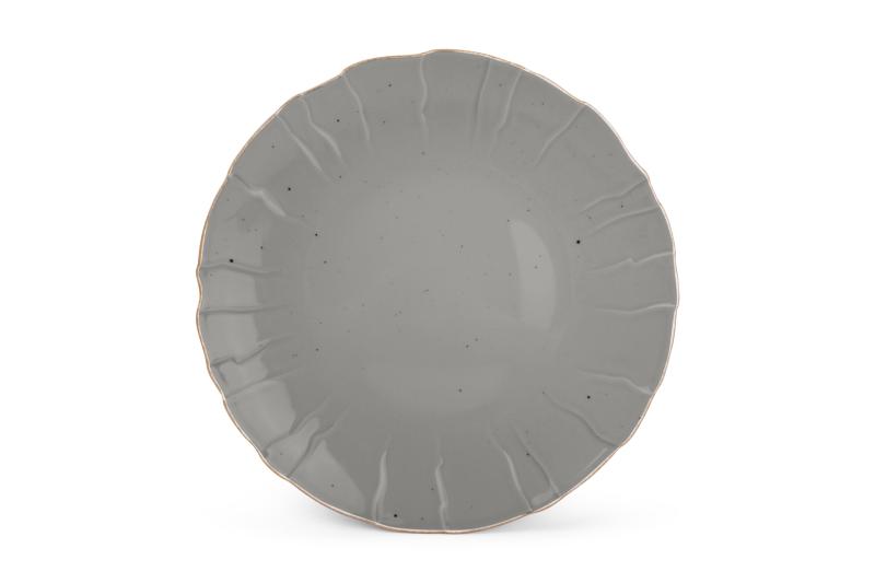 Plate 31cm structure grey Collect