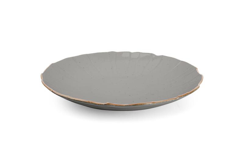 Deep plate 30cm structure grey Collect