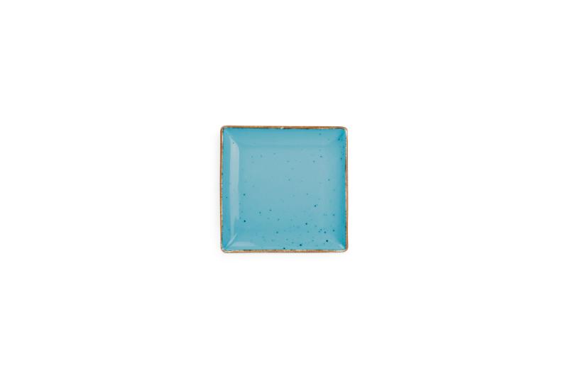 Plate 11x11cm blue Collect – Utgående