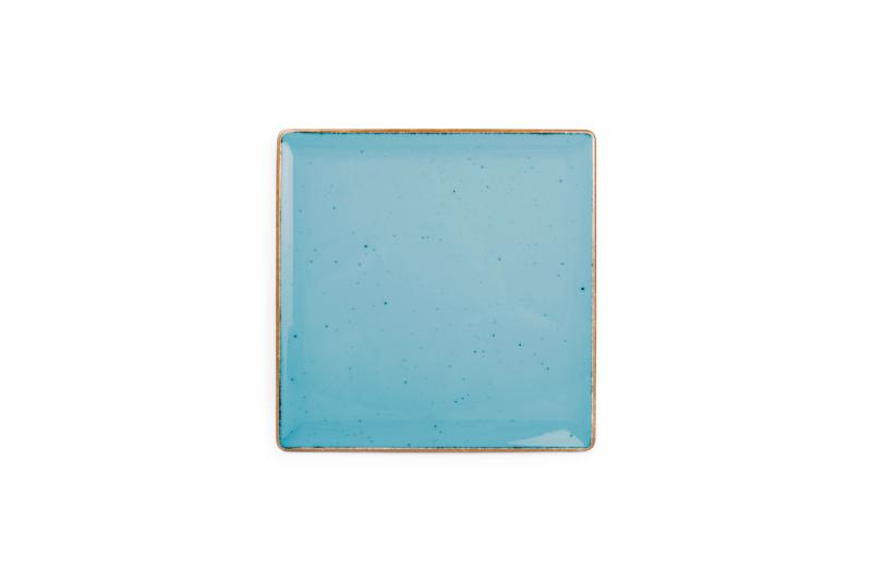 Plate 20,5x20,5cm blue Collect - Utgående