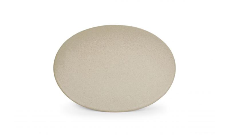 Plate 36x25,5cm beige Cirro