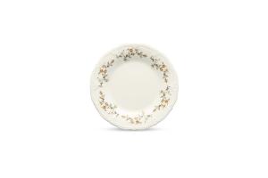 Plate 20,5cm brown flower Retro
