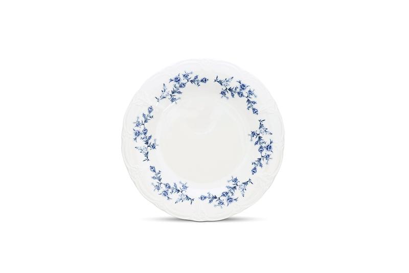 Plate 27,5cm blue flower Retro