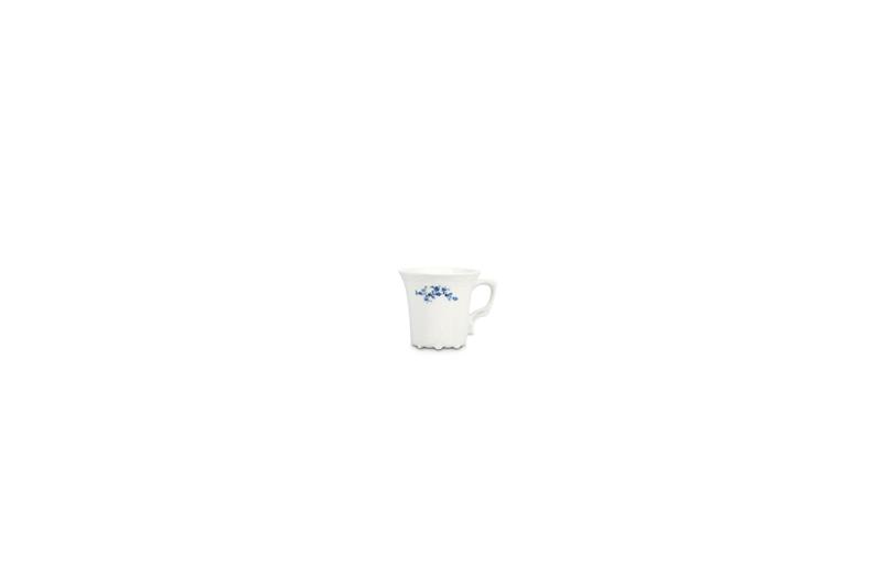 Mocha cup 11cl blue flower Retro