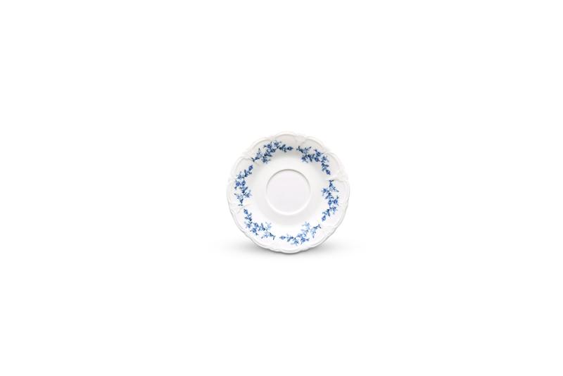 Saucer 16,5cm blue flower Retro