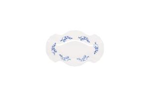 Serving dish 26x16cm blue flower Retro