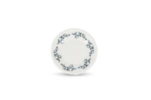 Plate 20,5cm black flower Retro