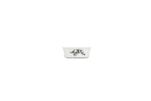 Bowl 13xH5cm black flower Retro