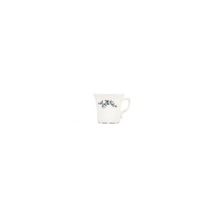 Mocha cup 11cl black flower Retro