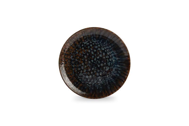 Plate 30cm brown/blue Resto