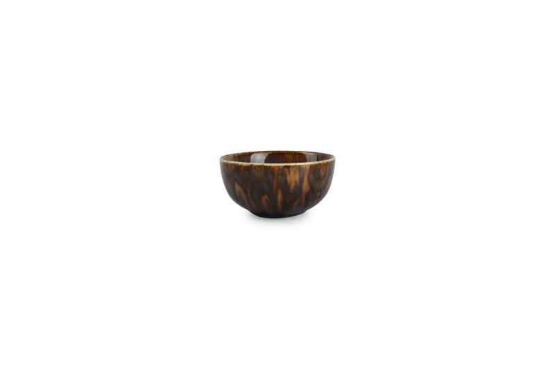 Bowl 10xH4,5cm brown/blue Resto