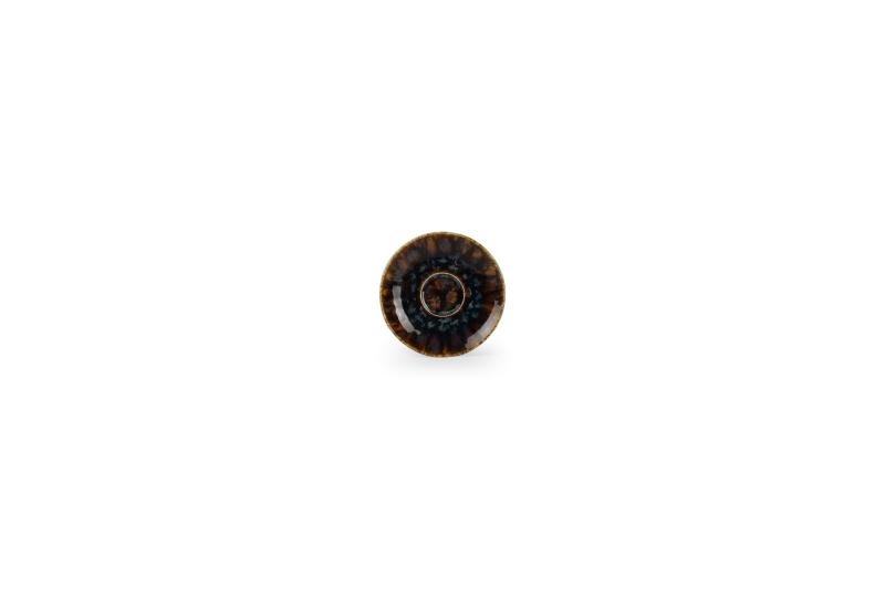 Mocha saucer 11,5cm brown/blue Resto
