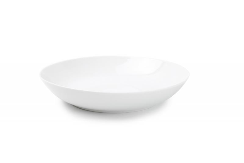 Deep plate 21xH4,5cm coupe Basic White