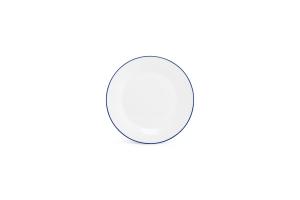 Plate 20cm blue rim Basic White