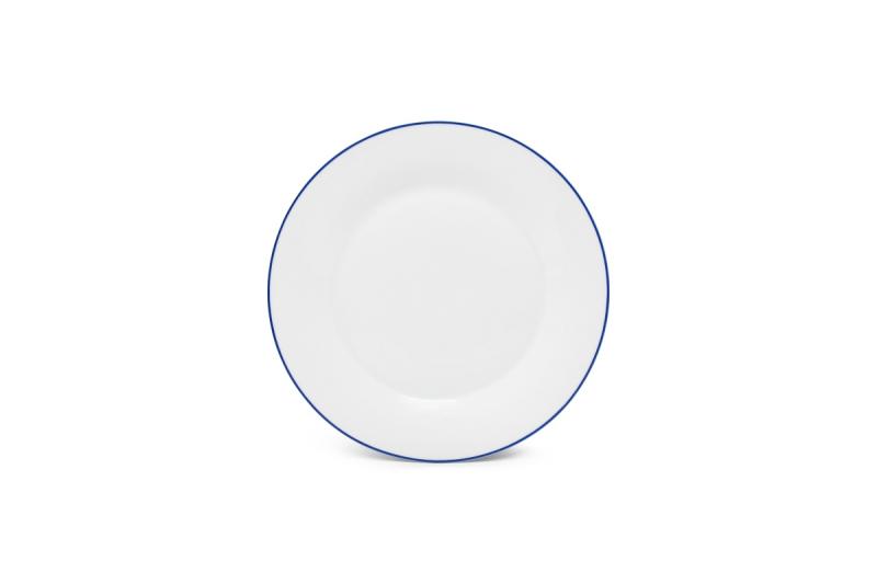 Plate 27cm blue rim Basic White
