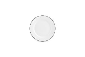 Plate 19,5cm black rim Bistro