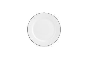 Plate 24,5cm black rim Bistro