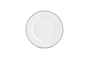 Plate 27cm black rim Bistro