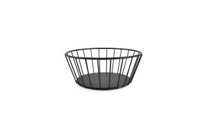 Wire basket 17xH7cm black Cesta