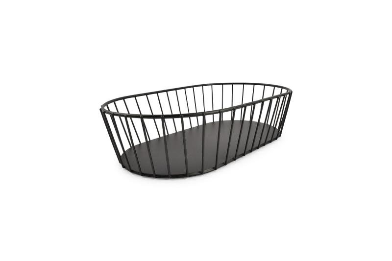 Wire basket 29x16xH7cm black Cesta