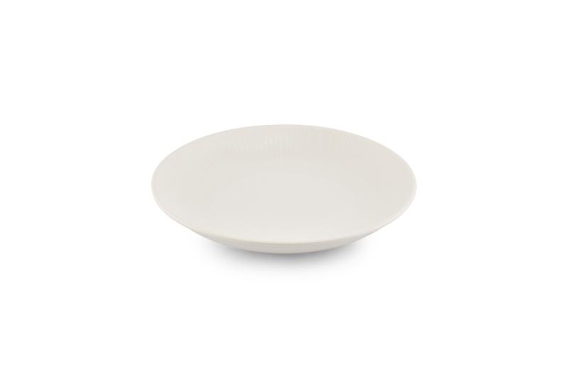 Deep plate 25cm white Solido