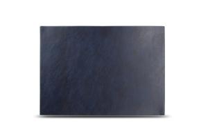 Placemat 43x30cm leather look blue Layer