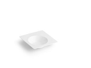 Deep plate 18x18xH4,5cm white Verso - Utgående