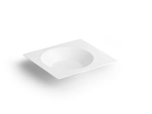 Deep plate 27,5x25xH4,5cm white Verso – Utgående