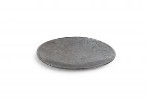Deep plate 25,5XH4cm charcoal Cala