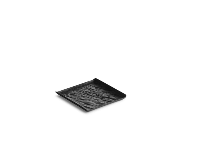 Serving dish 15x15cm black Livelli