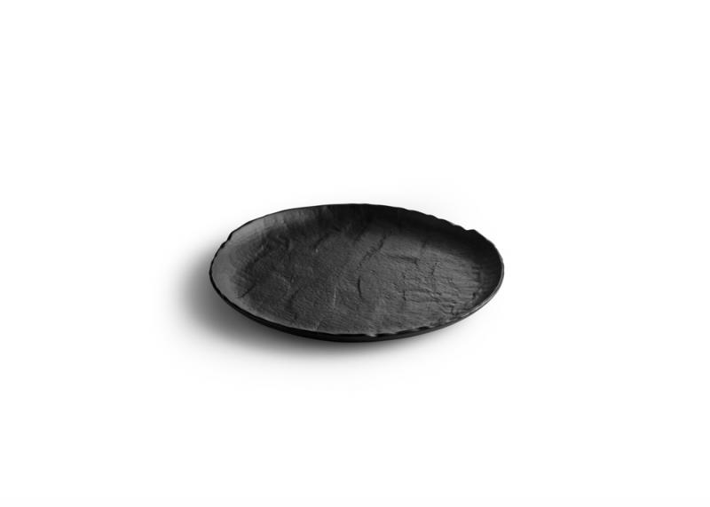 Plate 26cm black Livelli