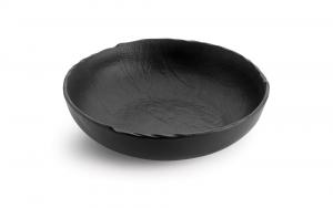 Deep plate 24xH6cm black Livelli