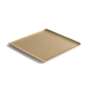 Plate 27x27cm beige Verso - Utgående