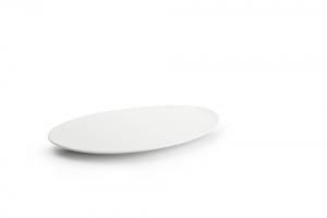 Plate 36x24,5cm white Perla