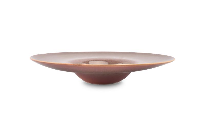 Deep plate 28/13xH4cm burgundy Perla